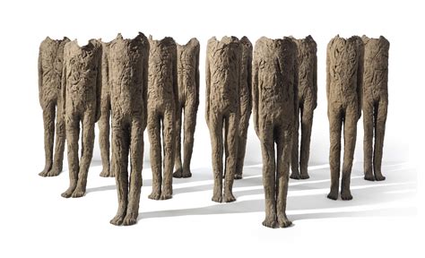 Magdalena Abakanowicz 1930 2017 Flock 12 Standing Figures From