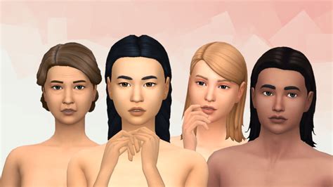 Sims 4 Cc Mm — Silky Smooth Skin Aging Details Overlays
