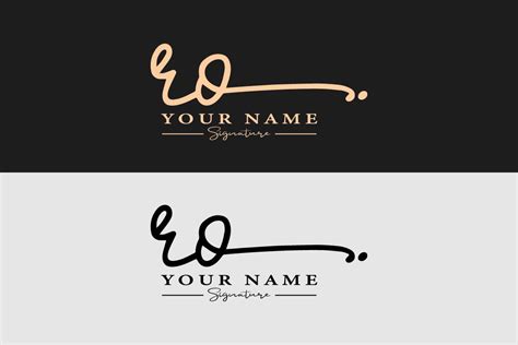Ro Initial Letter Signature Luxury Logo Graphic By Graphicfirozkabir
