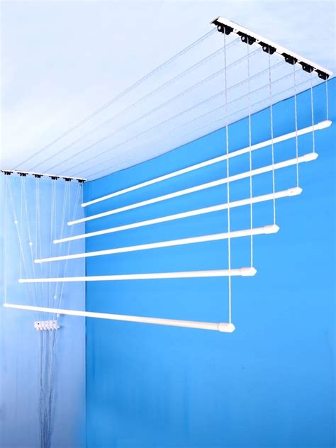 Stainless Steel White Cloth Drying Ceiling Hanger At Rs 3000piece In