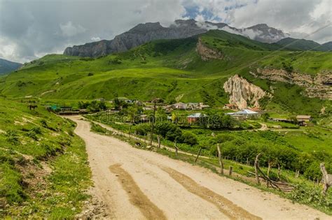Road To Laza Village In Caucasus Mountains Azerbaij Stock Photo