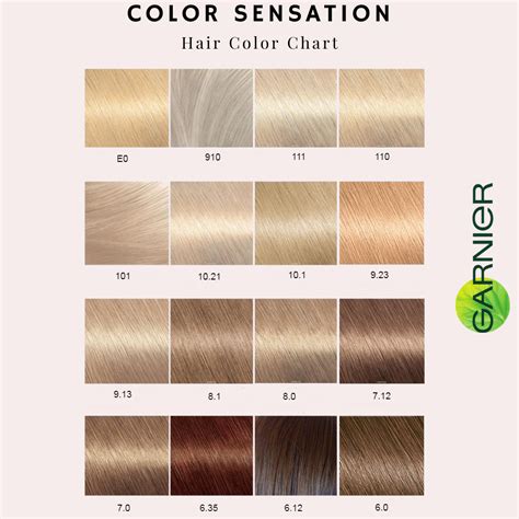 Garnier Good Hair Colour Chart