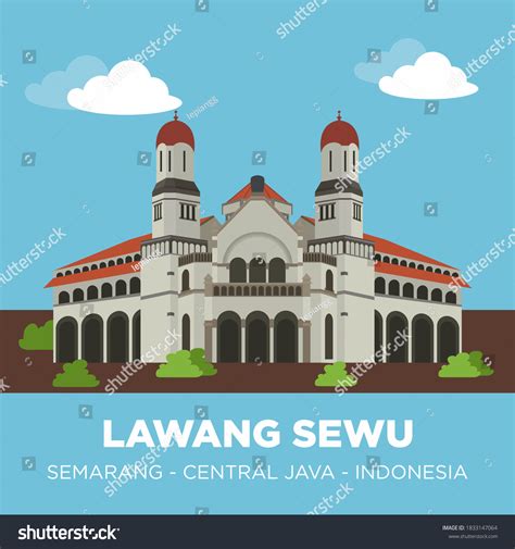 Lawang Sewu Landmark Semarang Central Java Stock Vector Royalty Free