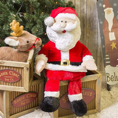 Santa The 20in Jumbo Stuffed Plush By Gitzy
