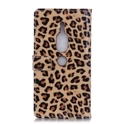 Wallet Case For Sony Xz2 Premium Phone Cases Sexy Leopard Print Pu