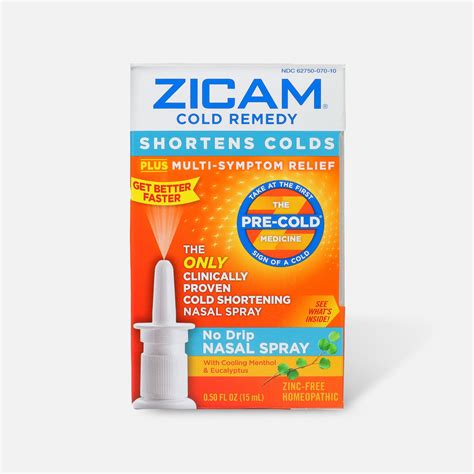 Fsa Eligible Zicam Cold Remedy Nasal Spray 5 Fl Oz