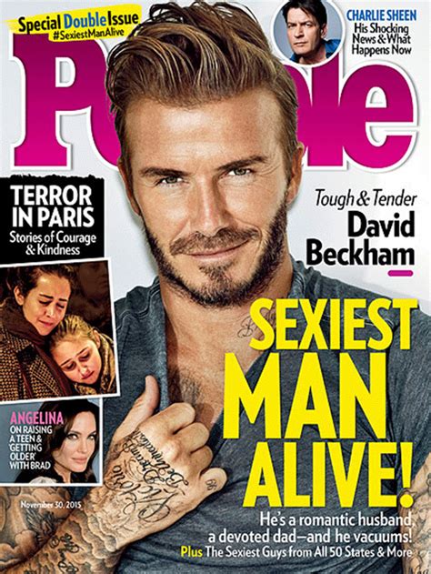 David Beckham 2015 From Peoples Sexiest Man Alive Through The Years