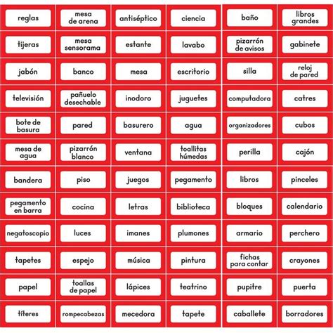 Printable Classroom Labels In English And Spanish 904048 D Made By
