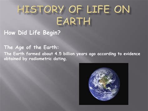 History Of Life On Earth Grade 10 Ppt The Best Picture History