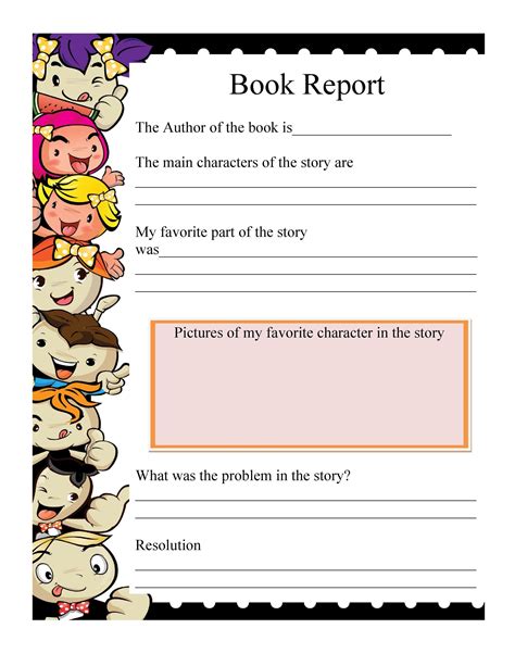 Book Report Forms Book Report Form And Reading Log Printables