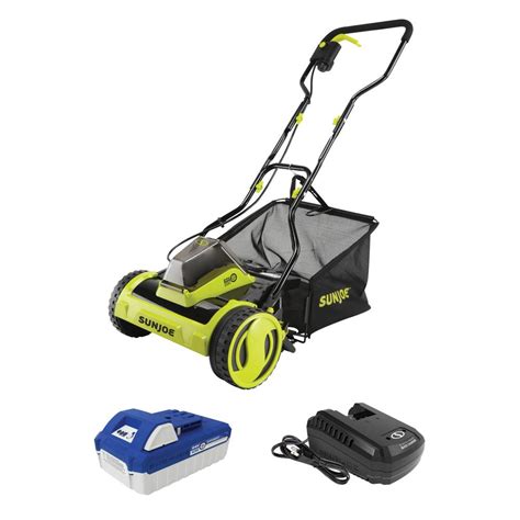 If you are searching for the best lawn mower battery charger then this article will help you to choose the best one for your lawn mower. Sun Joe 24-Volt iON Plus Cordless Push Reel Mower Kit with ...