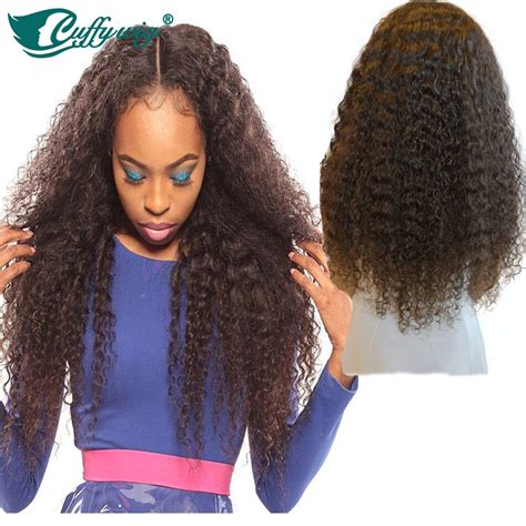 2016 New Style Virgin Brazilian Kinky Curly Full Lace Wig 150 Density