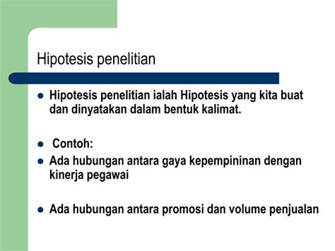 Ppt Hipotesis Powerpoint Presentation Free Download Id617793