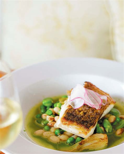 Spring Vegetable Pistou With Yellow Eyed Beans Favas Peas And Black Bass Recipe Edible Rhody