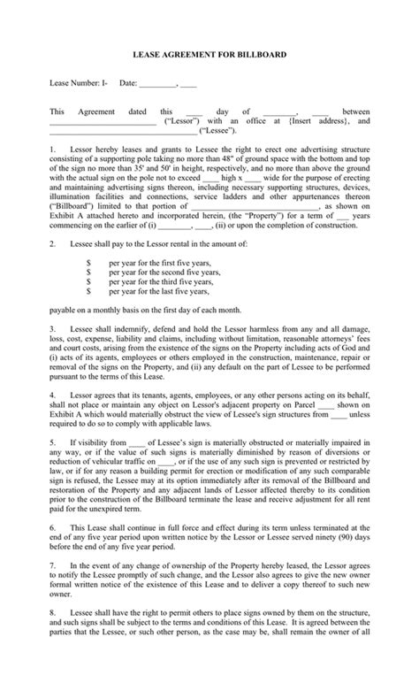 office lease agreement template   documents