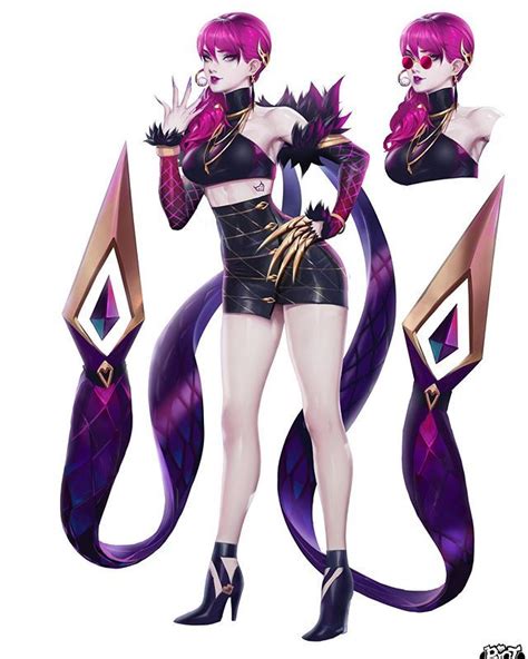 Official Concept Art For Kda Evelynn Worked Closely With Liyart As We