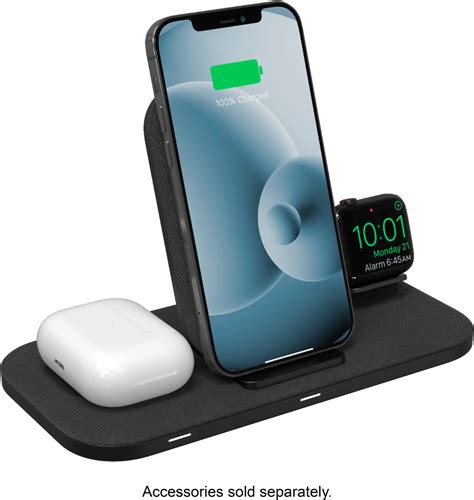 Customer Reviews Mophie 3 In 1 15w Fast Charge Wireless Charging Stand For Iphone Apple Watch