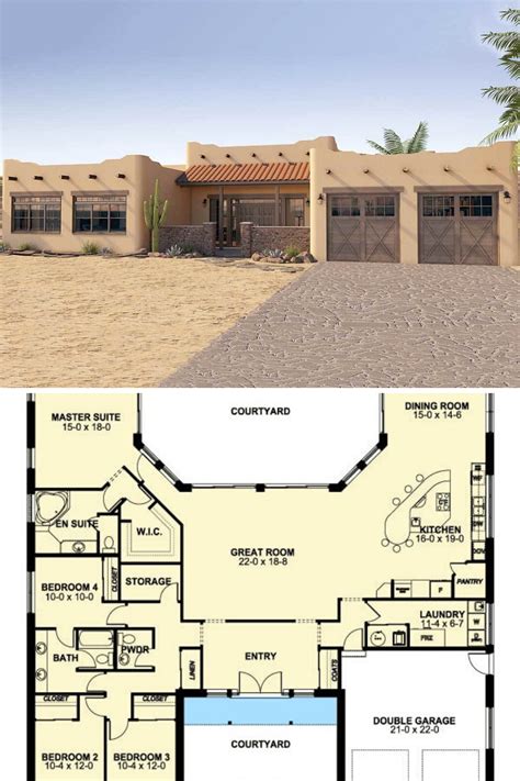 Adobe House Plans Small Building Your Dream Home With Ease House Plans