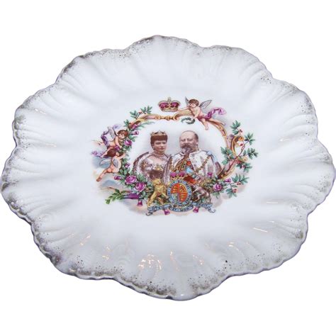 Vintage Coronation Plate King Edward VII And Queen Alexandra Of From Victoriasjems On Ruby Lane