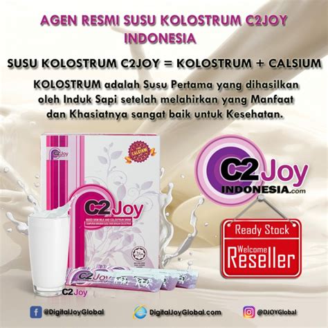 C2joy merupakan gabungan 2 jenis susu iaitu kolostrum dr new zealand & kalsium trucal dr us. Susu Kolostrum C2JOY