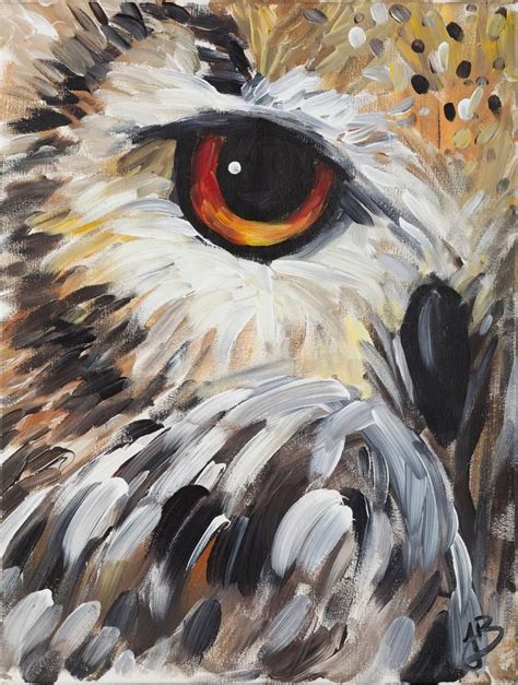 Owl Painting Abstract Owl Painting Art Painting