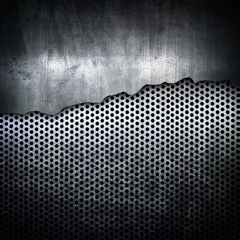 Hd Wallpaper Gray Mesh Board Illustration Grey Steel Texture Metal