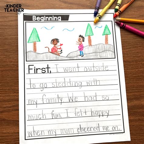 Writing about Winter Free Writing Book | Winter writing paper, Kindergarten writing, Writing a book