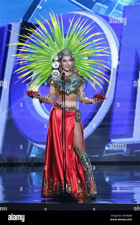 miss mexico wendy esparza during the 2015 miss universe national national costume show planet