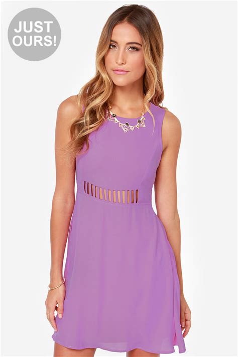 sexy purple dress a line dress cutout dress 46 00 lulus