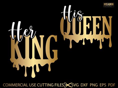 His Queen Her King Svg King Svg Queen Svg Couple Svg Shirt Etsy Uk