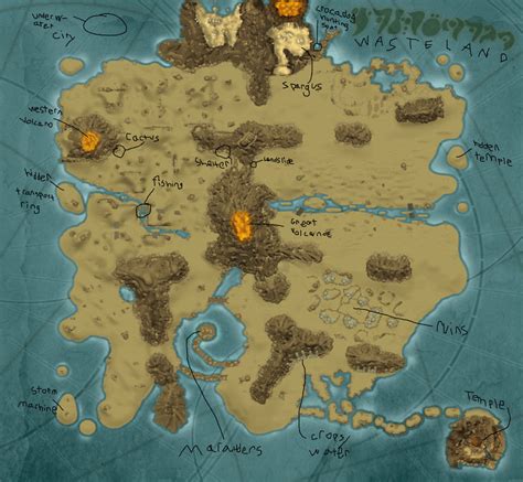 Wasteland Map By Bonniekf On Deviantart