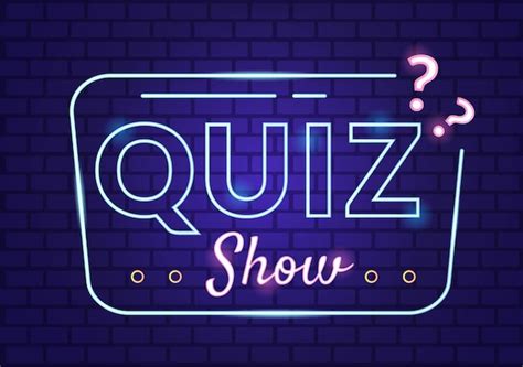 Premium Vector Tv Quiz Show Illustration With Participant Who Answer