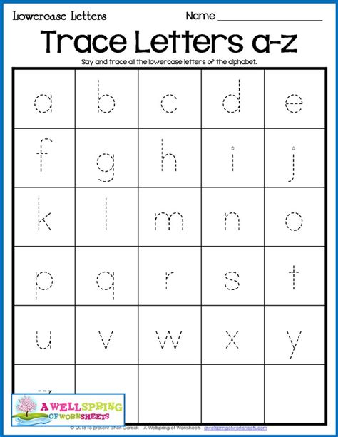 This free printable is great for preschool aged children to help them practice writing the letters from a to z. Alphabet Tracing Worksheets - Uppercase & Lowercase Letters | Lowercase letters practice ...