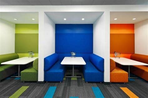 Lovely Collaboration Space Pop Of Color With Carpet Tile And Sound
