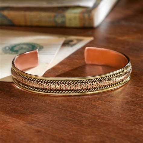 Handcrafted Himalayan Copper Bracelet Copper Bracelet Brass Cuff