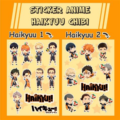 Jual Haikyuu Chibi Anime Sticker Pack Di Lapak Billal Digital Printing