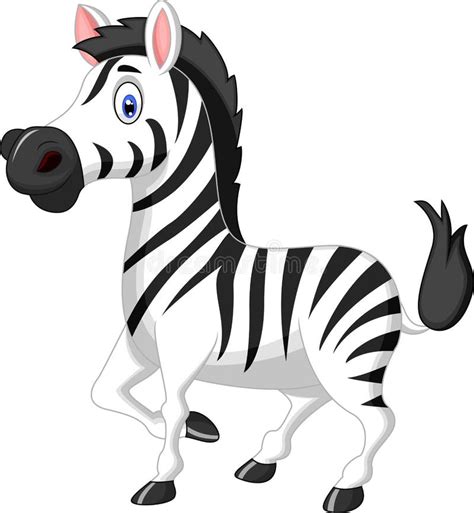 Cute Zebra Cartoon Stock Vector Illustration Of Mammal 45680733