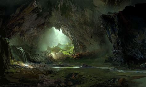 Cave 2 Heewann Kim Fantasy Landscape Fantasy Concept Art