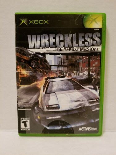 Wreckless The Yakuza Missions Microsoft Xbox 2002 Complete
