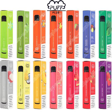China Factory Wholesale Puff Bar Plus Disposable Vape Pen Puff Plus