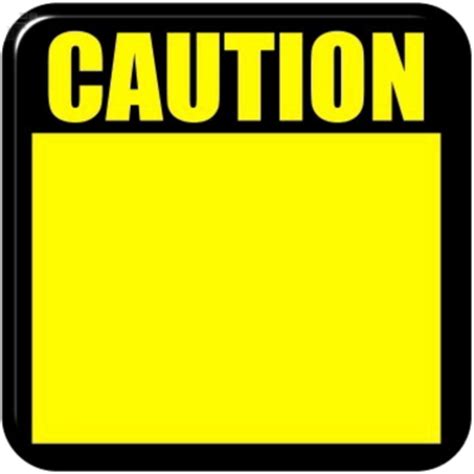 Blank Caution Sign Clip Art