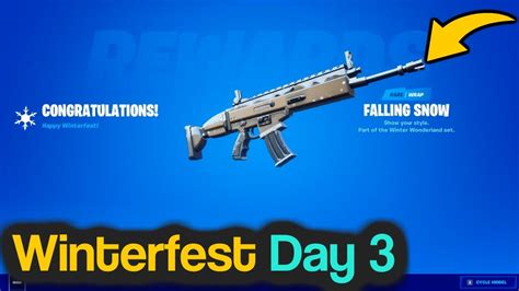 Fortnite Winterfest Day 3 Challenge And Reward Eliminations With An