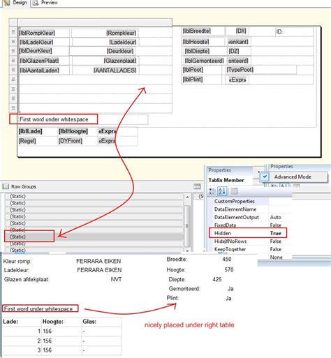 Hiding A Blank Row In A Sql Server Reporting Services Ssrs Report