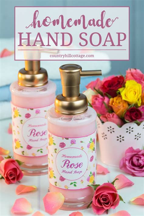 Diy Liquid Hand Soap And Printable Lable Homemade Beauty Recipes