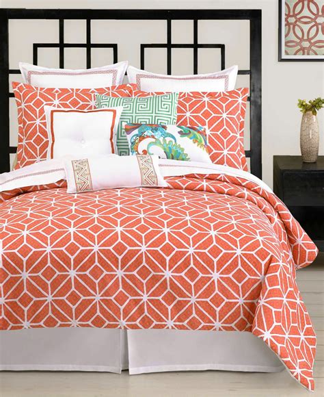 Trina Turk Bedding Trellis Coral Queen Comforter Set Bedding
