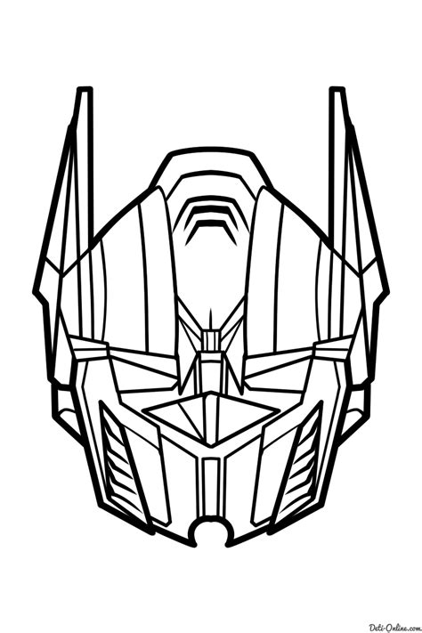 Optimus Prime Face Drawing Free Download On Clipartmag