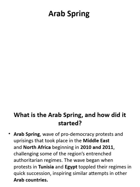 Arab Spring Pdf Arab Spring Bashar Al Assad