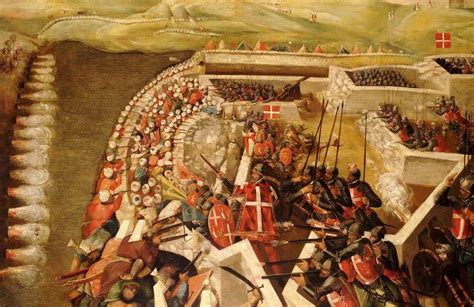 Siege Of Malta Knights Historical Painting Painting Malta