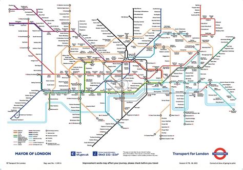 London Tube Printable Map