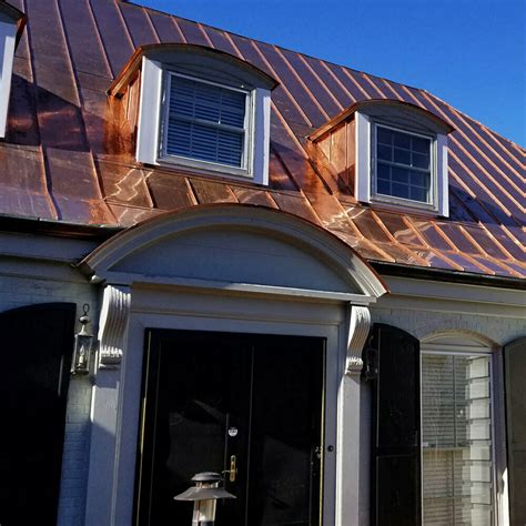 Patina Copper Roof Panels Not Enough Time Has Elapsed To Really Bring